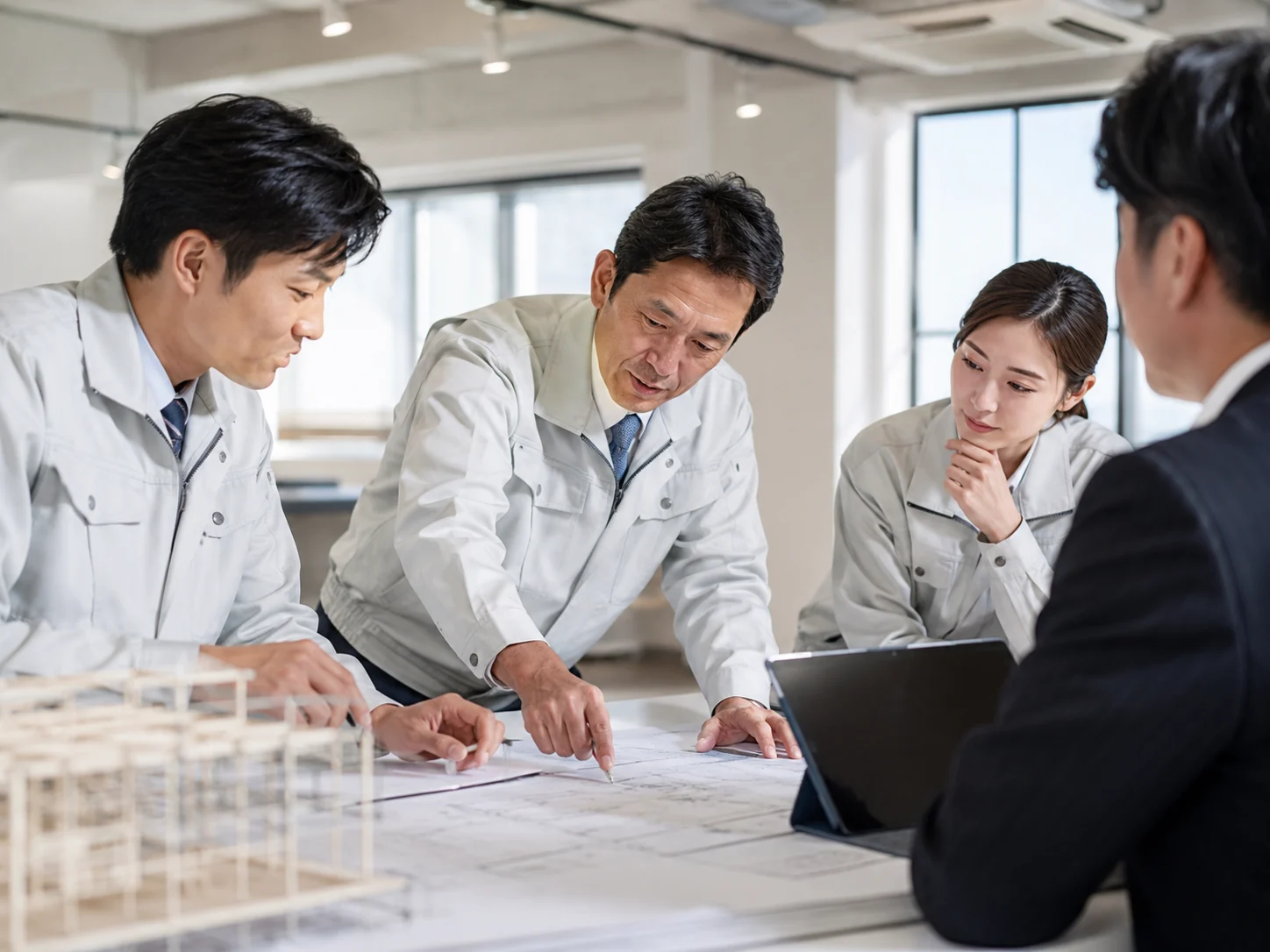 現場打ち合わせ